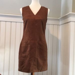 Mossimo brown suede dress